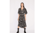 Robe longue imprimée brodée de sequins