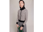 Cardigan en maille monogramme