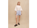 Short bleu à rayures