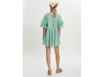 Robe en coton brodé