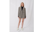 Manteau façon veste à carreaux