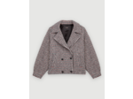 Manteau court en pieds de poule