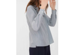 Chemise rayée à grand col