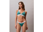 CULOTTE BIKINI EN COTON ÉLASTIQUE RIBBÉE