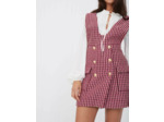 Robe trompe l'œil façon tweed