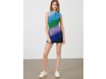 Robe sans manche en maille lurex