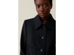 Veste boîte laine mélangée noir