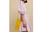 Robe courte en coton brodé