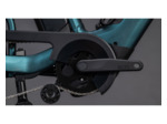 Vélo cargo électrique LONGTAIL HYBRID FAMILY 800 Vert Royal/Noir
