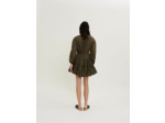 Robe en coton ceinturée