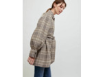Manteau double face à carreaux