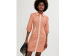 Robe en tweed à galons tressés