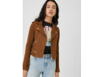 Blouson en daim façon biker
