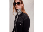 Cardigan en maille à strass