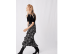 Robe trompe-l'oeil jersey, jupe imprimée