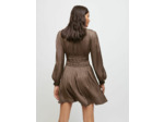 Robe courte satinée