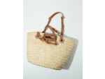 Panier tressé effet raphia