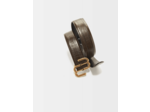 Ceinture en cuir croco double M Maje
