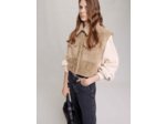 Blouson en maille et fausse fourrure