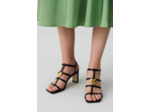 Sandales talons cuir coeur