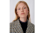 Manteau façon veste à carreaux