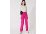 Pantalon tailleur rose fuchsia