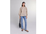 Blouse imprimée et brodée