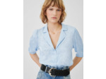 Chemise blanche en jacquard fluide