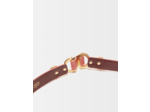Ceinture fine en cuir à mors lion