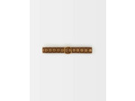 Ceinture en cuir suède à œillets
