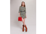 Robe courte à imprimé fleuri