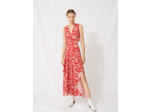 Robe rouge à découpes
