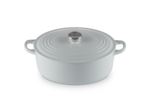 Cocotte ovale 29cm en fonte émaillée vapeur