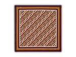 Motif Double L All Over - Carré - Grand modèle - Multico Cassis