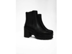 Bottines en cuir à talon