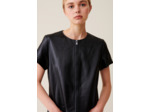 Robe cuir courte zippée