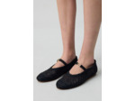 Ballerines tressées cuir