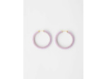 Boucles d'oreilles créoles à perles