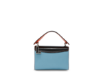 Clic de Lancel - Sac porté croisé - Moyen modèle - Cuir de vachette grainé, verni et lisse avec bandoulière cuir et oeillets