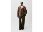 Manteau peau lainée