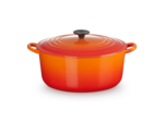 Cocotte ronde 28cm en fonte émaillée volcanique