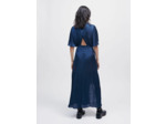 Robe foulard en satin fluide
