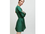 Robe courte satinée