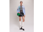 Jupe courte en cuir