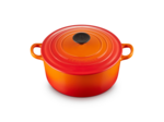 Cocotte ronde 24cm en fonte émaillée volcanique