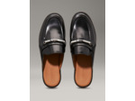 MOCASSINS EN CUIR À TALON MULE