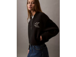 VESTE BOMBER ZIPPÉE EN SCUBA OVERSIZE