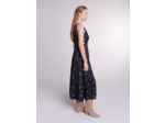 Robe longue brodée à sequins