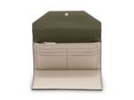 Enveloppe de Lancel - Portefeuille continental dépliant - Cuir grain rizière