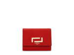 Pia de Lancel - Portefeuille compact medium rabat - Petit modèle - Rouge Lancel